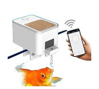 Automatic Feeders Automatic Aquarium Fish Tank Feeder Timing/Wifi Wireless Smart Phone App Intelligent Speaker Voice Remote Control Fish Feeding for dogs and cats(Small fish feeder)