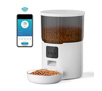 Automatic Feeders Tuya APP Pet Automatic Feeder Cat And Dog Food Dispenser Is Suitable For Remote Feeding Of Small And Medium-Sized Cats And Dogs for dogs and cats(Tuya APP Control-01)