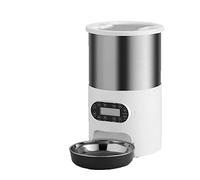 Automatic Feeders Tuya Smart APP Pet Feeder Cat And Dog Food Automatic Dispenser Suitable For Small And Medium-Sized Cats And Dogs Remote Feeding for dogs and cats(Key control D)