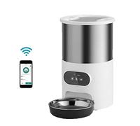 Automatic Feeders Tuya Smart APP Pet Feeder Cat And Dog Food Automatic Dispenser Suitable For Small And Medium-Sized Cats And Dogs Remote Feeding for dogs and cats(Tuya APP control D)