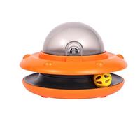 Automatic Feeding Cat Toy - Smart Interactive Puzzle Slow Feeder with Ball & 3 Food Outlets for Indoor Pet Training