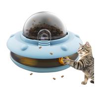 Automatic Feeding Cat Toy - Smart Interactive Puzzle Slow Feeder with Ball & 3 Food Outlets for Indoor Pet Training