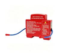 Automatic Fire Extinguishing Device Dual Line Snap-On Flame Retardant for D | DIN Rail Snap On Design Heat Aerosol Fire Suppression Non Pollution for Power Cabinets
