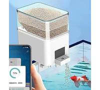 Automatic Fish Feeder, 430ML Intelligent Moisture-Proof Dispenser with Timing & APP Control, WiFi Remote for Weekend & Holiday Fish Feeding