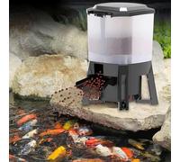 Automatic Fish Feeder 6L Electric Dispenser with Timer - 120° Dispersed Feeding Design for Aquarium Tank - Ideal for Holiday and Weekend Use