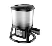 Automatic Fish Feeder 6L with LCD Display, Waterproof Design, 3-Speed Spray, 6-Timing Modes for Ponds and Aquariums, Suitable for 3-10mm Pellets