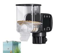 Automatic Fish Feeder - Aquarium Feeder | Battery Operated Aquarium Fish Bait Box Timer | Programmable Feeder with Digital Display Smart Food Dispenser for Outdoor Travel