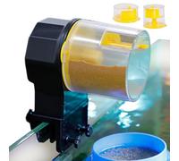 Automatic Fish Feeder - Battery Powered Food Dispenser for Betta Turtles and Shrimp, Timed Feeding with Adjustable Portions, Aquarium Feeder for Pond Tank Vacation or Weekend Us, 5.91x3.94x4.72 Inches