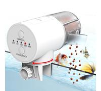 Automatic Fish Feeder Dispenser for Aquarium, 200ml Large Capacity Auto Turtle Fish Feeder for Small Tank, Battery Powered Food Feeding Timer for Flakes Pellet Vacation, Batteries Included