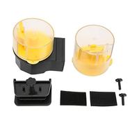 Automatic Fish Feeder, Electric Adjustable Fish Food Timer Dispenser for Aquarium, Vacation Weekend Timer Feeder with 210ml/100ml Feed Can, Battery Powered for Fish Tank