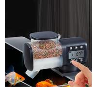 Automatic Fish Feeder for Aquarium, 500MI Aquarium Auto Food Dispenser with Timer for Small Tank, Moisture Proof Auto Food Feed Dispensers (Without Battery) for Betta Goldfish Koi Turtle - AF250