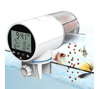 Automatic Fish Feeder for Aquarium and Fish Tank, JuzPetz Auto Turtle Food Dispenser with 200ml Large Capacity, Battery Powered Food Feeding Timer for 7, 14 Day Holiday, Vacation, Batteries Included