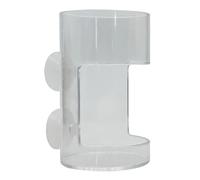 Automatic Fish Feeder for Aquariums, Brine Shrimp Feeder Red Worm Feeder with Suction Cup, Worm Funnel Cup Fish Food Feeding Tool Aquarium Accessories Round