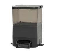 Automatic Fish Feeder For Pond Solar Powered 10L Capacity Adjustable Auto Fish Food Dispenser With Timer Moisture-Proof For Vacation, Weekend Or Daily Use(Black)