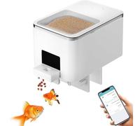 Automatic Fish Feeder - Intelligent Timing Auto Food Dispenser for Aquarium with Mobile APP Control, Moisture-Proof Design for Ponds and Vacations, 100ML Capacity