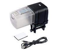 Automatic Fish Feeder, Wi-Fi Automatic Aquarium Tank Food Dispenser Home Household Aquarium Intelligent Auto Vacation Timer Fish Feeder APP Remotes Control 24 Laguages Compatible with Voice Control