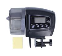 Automatic Fish Feeder with LCD Screen, 100g Capacity Adjustable Timer for Fish Tanks & Aquariums - Multifunctional Stirrable Feeding, Manual & Automatic Modes for Busy Fish O