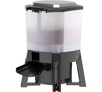 Automatic Fish Feeder with Solar Power, Smart Timer, 120° Wide Dispersion for Indoor and Outdoor Aquariums