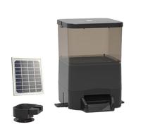 Automatic Fish Food Dispenser, Timed Koi Pellet Feeder, 4/10L Capacity, Battery and Solar Powered, Rainproof, Ideal for Indoor and Outdoor Ponds