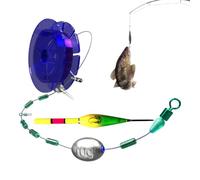 Automatic Fishing Bobber - Portable Pre-tied Slide Knot Set with Colour Changing Float | Ready Tied Fishing Line Set | For Lake, Pond, Sea, Water, Boat, Outdoor, Outdoor and On Re