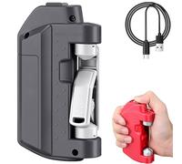 Automatic Fishing Knot Tying Tool, Electric Lure GT Knotter, Rechargeable Professional Quick Hook Tier Knots Device 125RPM Spinning for Fishing Lovers (Grey)
