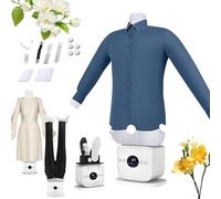 Automatic Flat Iron for Clothes, 1400W Foldable Steam Fast Iron, 360° 109 Pores, Quick Dry 8 Mins, for All Fabrics