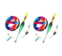 Automatic Float Fishing Line Set With Color Changing Float, High-Sensitivity Sea Fishing Equipment, 100m Vorgebundenes Angelschnur-Set Mit Automatischem Schwimmersuitable For Long Casts, 2pcs