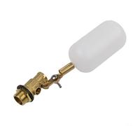 Automatic Float Valve, 1/2 inch Copper Ball Valve for Pond Water Tank Float Valve Automatic Water Level Control Fill Valve Brass