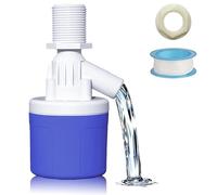 Automatic Float Valve for Water Tanks, 3/4" Top Inlet | Adjustable Water Level Control Valve with 45° Angled Outlet for Fish Ponds, Pools, Livestock Troughs, and Irrigation Systems