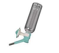 Automatic Flow Control Keeper Drinking Fountain with Continuous Spread Hanging Cage Water Food for Small Dogs Cats Watering and Leak-proof Dog Water Dispenser