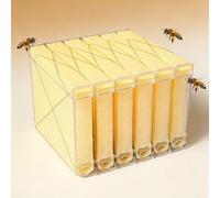 Automatic Flow Hive Beekeeping Kit - Complete Starter Supplies with Stand, Bee Boxes, Frames & Auto Honey Harvest System - Solid Fir Wood, 16.14"x20.1" Honeycomb Beehive