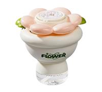 Automatic Flower Bubble Blower, 11.5x11.5cm ABS Portable Machine, Lights, 3.7V Battery Operated, Yard Games, Summer Celebration, Backyard Play