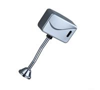 Automatic Flush Valve With Infrared Sensor Touchless Wall Mounted For Commercial Restroom Efficient Water Usage ABS Stainless Steel Silver Battery Powered Hotels Hos