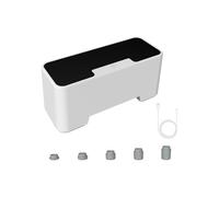 Automatic Flusher - USB Rechargeable Auto Unit, White Lavatory Device, ABS Build Low Noise Smart Sensor Fixture | Compact Electric Flush Module for Home Bathroom