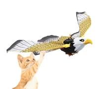 Automatic Flying Bird Cat Toy - 42.5 Cm Wingspan Electric Flapping Birds, Motion Activated Teaser, Realistic Feathers Sound, Interactive Kitten Play | Engaging Simulated Bird For Large Medium Small C
