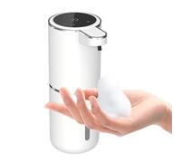 Automatic Foam Soap Dispenser, 17oz/380ml Touchless Dish Soap Dispensers, USB Charging IPX5 Waterproof, 4 Dispensing Levels,Foam Dispenser for Kitchen bathroom Hotel (Foam type P11)
