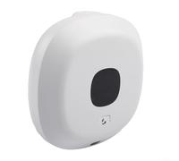 Automatic Foam Soap Dispenser, Wall-Mounted Bathroom Soap Dispenser with Infrared Sensor, Touch-Free Operation, Backlit LCD Display, Battery & Temp Indicator,(white)