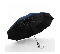 Automatic Folding Vinyl Umbrella, Umbrella is Strong, Windproof and Rainproof, Large Umbrella for Business Use(Blue)