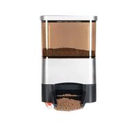 Automatic Food Dispenser, 10L Solar Electric Fish Feeder with Digital Timer, Adjustable 1-12 Feedings and 120° Dispersed Feeding Design for Aquarium and Fish Tank