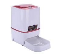 Automatic Food Dispenser Dog Cat Small Animals,Auto Timed Feeder,with Voice Recorder and Digital Timer Programmable/Rose Gold / 3l