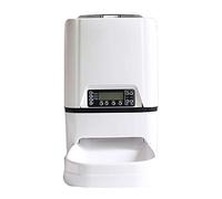 Automatic Food Dispenser Dog Cat Small Animals,Auto Timed Feeder,with Voice Recorder and Digital Timer Programmable/Gray / 3l
