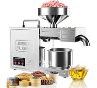 Automatic Food Grade Stainless Steel Oil Press Machine for Peanuts and Sesame Seeds, Commercial Nut Seed Extractor