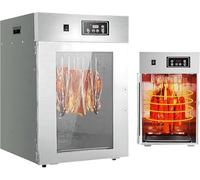 Automatic Food Meat Dryer, 30-90℃ Adjustable Curing Chamber with Digital Timer, 360-Degree Rotation, Dry Up to 7.5kg of Meat, Perfect for Jerky and Dehydrating