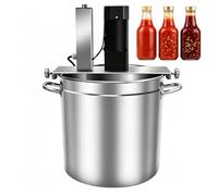 Automatic Food Mixer Pot Stirrer, 20L/25L/40L Commercial Electric Mixer Machine with Adjustable Speed, Double-Layer Stirring Scraper for Jam Sauce Soup(40L)
