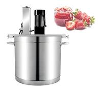 Automatic Food Mixer Pot Stirrer Mixing Machine, Electric Jam Sauce Blender, Hot Pot Soup Stirrer Frying Machine with Adjustable Speed, 4 Blades, for Chili Sauce Beverage Porridge