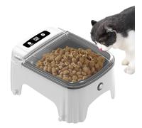 Automatic for Cats - ABS 23x17x11.5cm | Pet Food Dispenser with Timed Sensor with Automatic Lid, Portion Control, Home Feeding, Food Bowl s