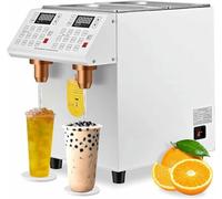 Automatic Fructose Dispenser - 10L Electric Syrup Dispenser for Commercial Use, Stainless Steel Barrel with Dual Outlets for Bubble Tea