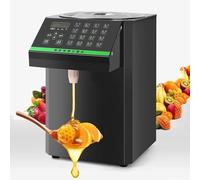 Automatic Fructose Quantitative Machine, 8L Commercial Fructose Filling Machine, with 16 Grid Intelligent Memory Buttons, Intelligent Sugar Shortage Alarm, for Milk Tea, Fruit Juice Drinks, Coffee