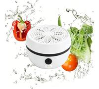 Automatic Fruit Cleaner,Rechargeable Fruit Washing Machine,Fruit & Vegetable Washers,Waterproof Fruit and Veg Cleaner, Food Purifier Durable | Kitchen Tool, for Grains Meat Seafood (White)