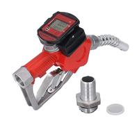 Automatic Fuel Nozzle with Digital Flow Meter High Pressure Casting Aluminum Alloy Fueling Nozzle for Petrol Kerosene Refueling Road Construction Industrial Equipment